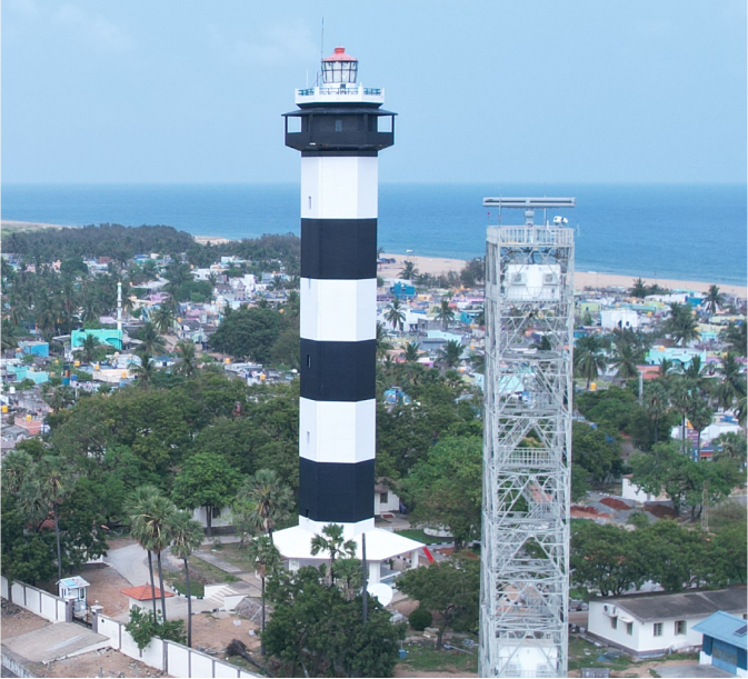 Pulicat Lighthouse and DGPS Station Pulicat Lighthouse and DGPS Station